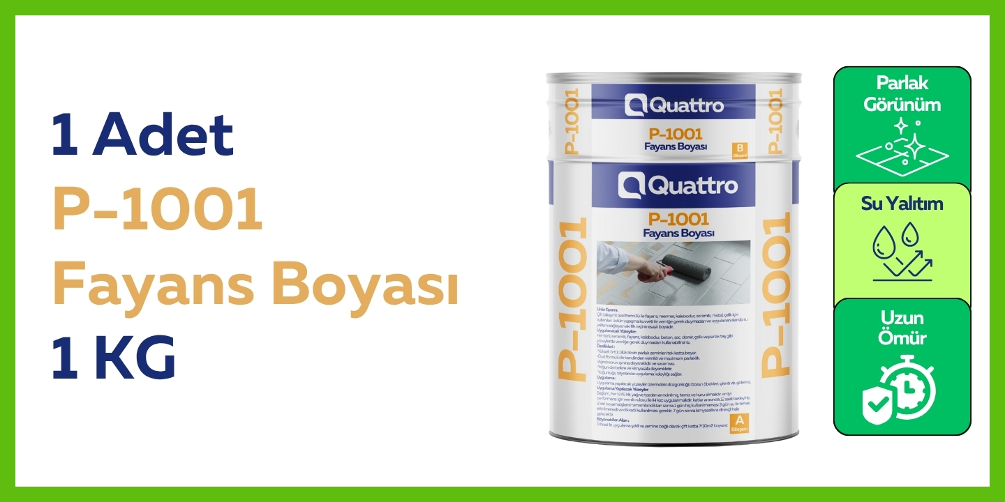1 Adet 1 KG Fayans Boyası