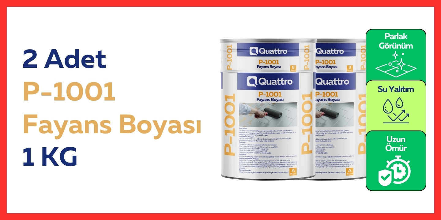 2 Adet 1 KG Fayans Boyası